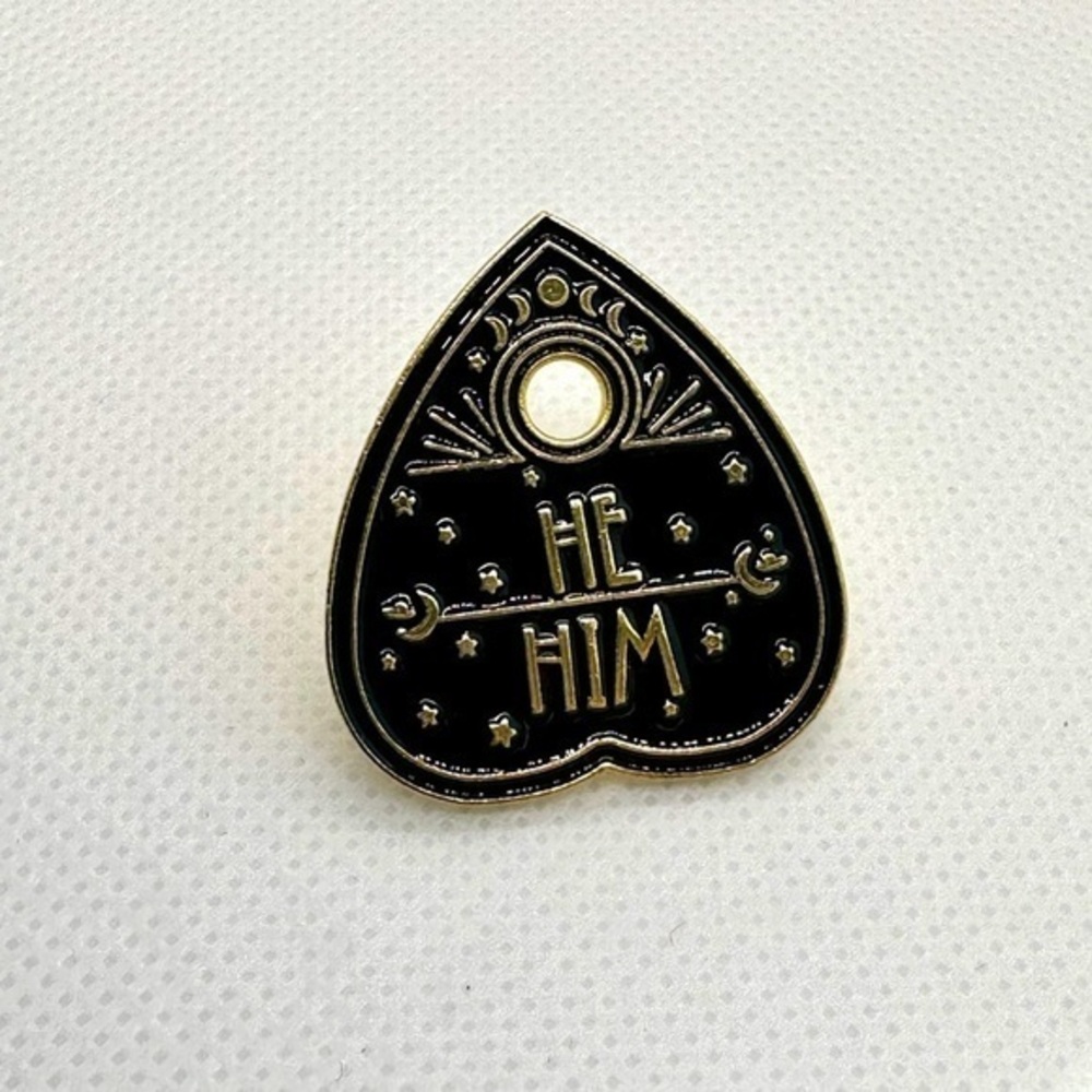 Pronoun Enamel Pin. He/Him
